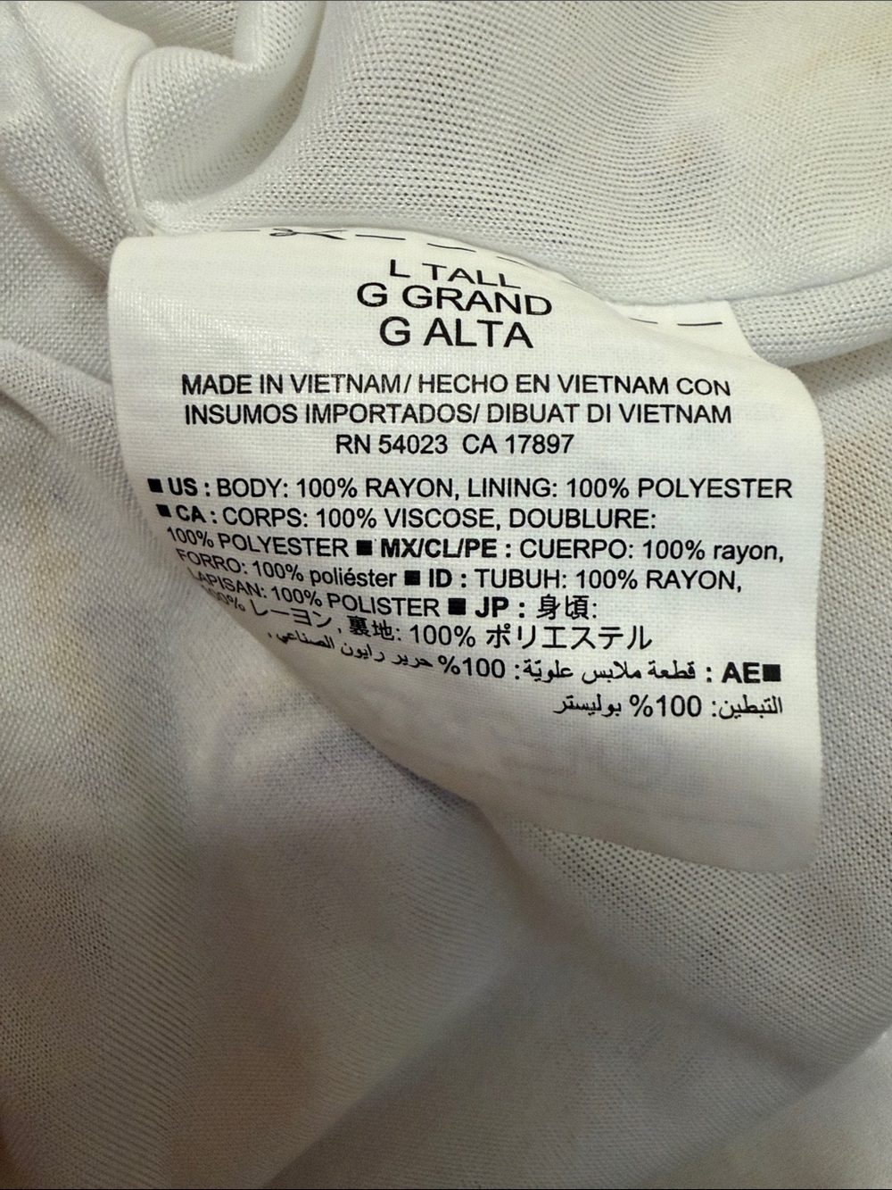 Old Navy White Floral Midi Dress with Yellow and Purple Print - Picture 6 of 6